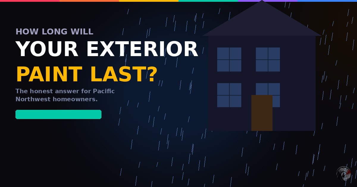 How long does exterior house paint last in the Pacific Northwest